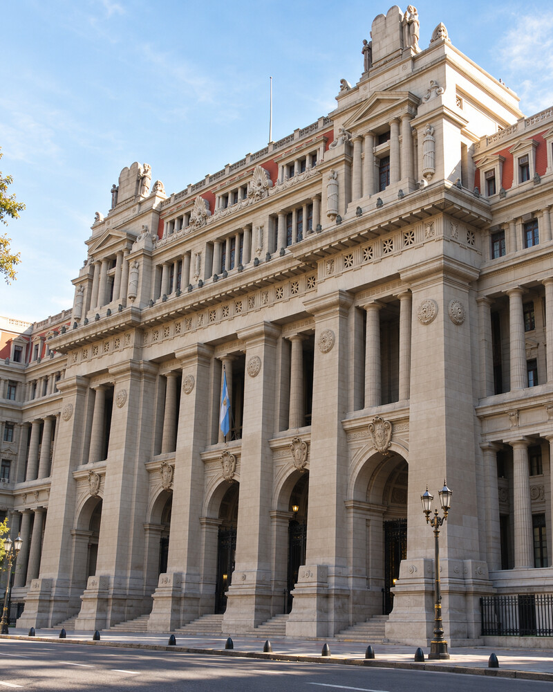 Fachada del Palacio de Tribunales de Buenos Aires